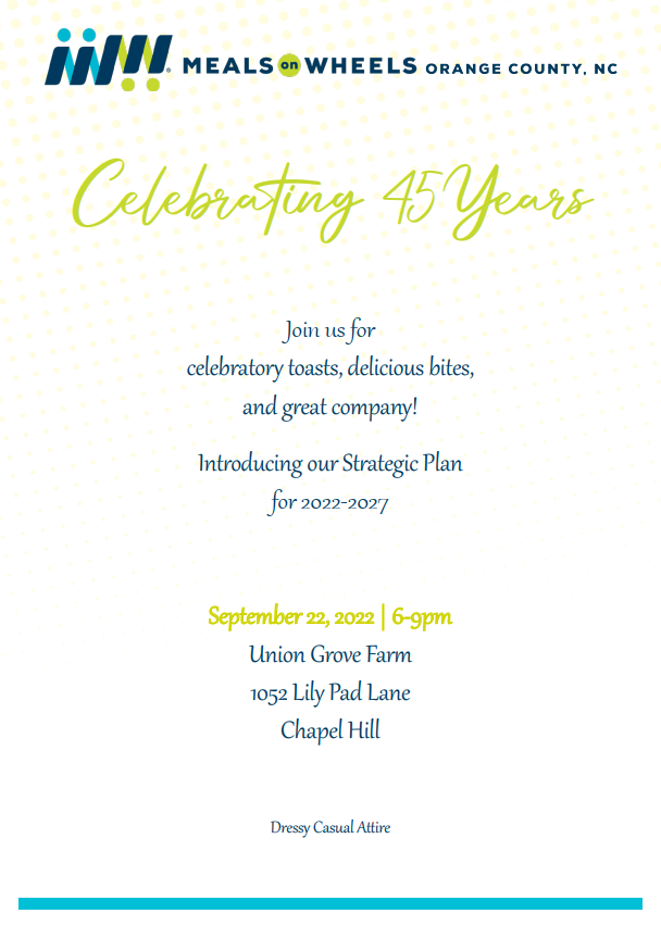 invitation to celebrating 45 years event